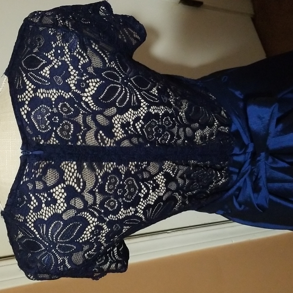 Vintage. BLUE S prom dress. Large - Picture 4 of 8